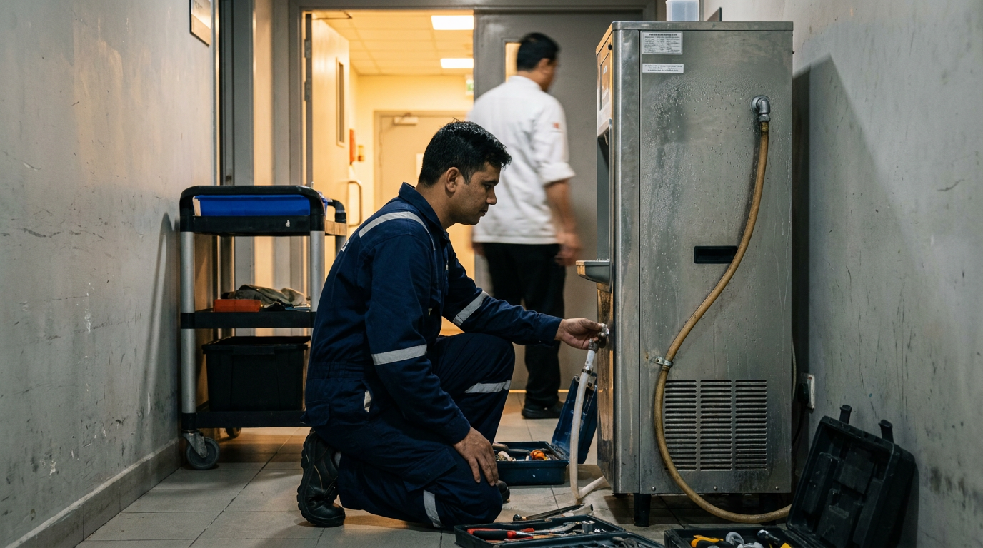 Hospitality put a number on its water problem. The water cooler market sells to offices