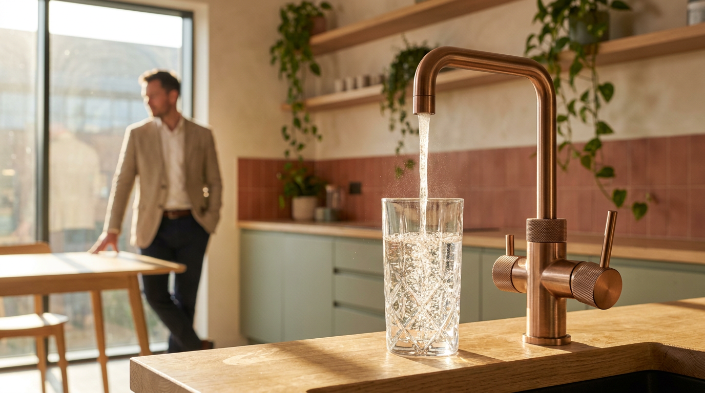 Instant taps earned a 44% gross margin. The water cooler market never saw the number.