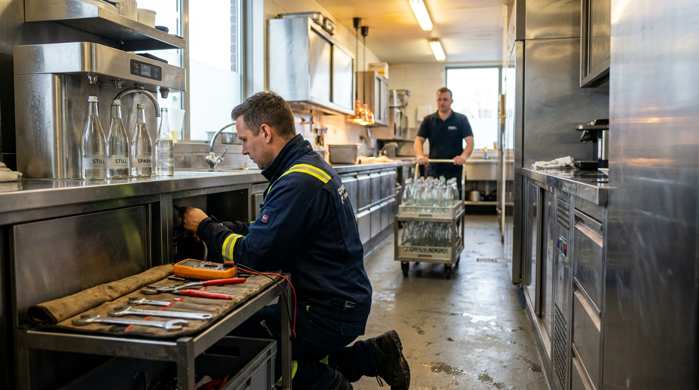 The richest corner of the water cooler market sits on a restaurant table